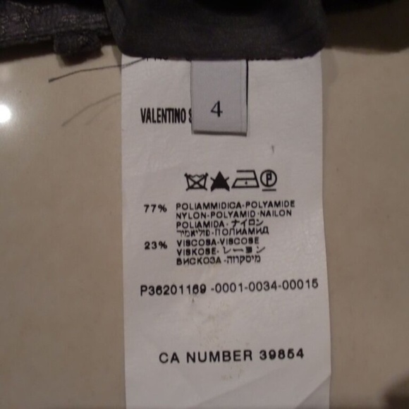 VALENTINO GRAY LACE TROUSERS PANTS SZ 4 - Picture 6 of 9